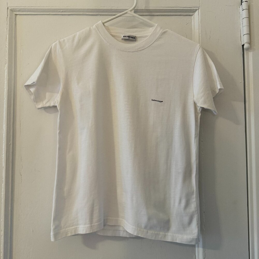 Balenciaga Baby Tee with Logo size Small